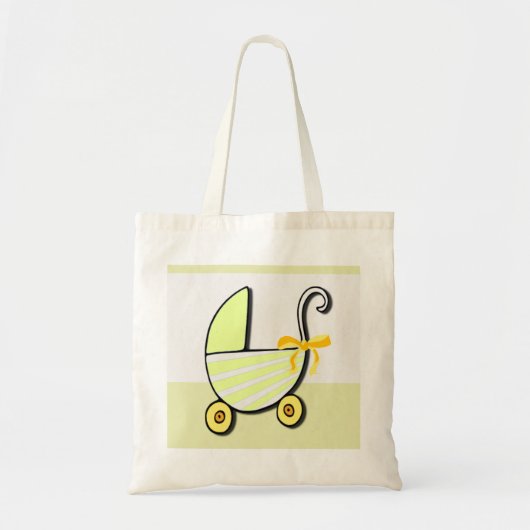 ようこそベビーまたはベビーシャワー トートバッグ (正面)