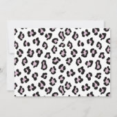 ようこそベビーガール写真誕生のお知らせ 招待状 (裏面)