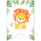 ようこそベビーグリーンジャングルサファリシャワースプリンクル バンティングフラッグ (第2の旗)