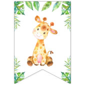 ようこそベビーグリーンジャングルサファリシャワースプリンクル バンティングフラッグ (第1の旗)