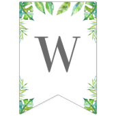 ようこそベビーグリーンジャングルサファリシャワースプリンクル バンティングフラッグ (第3の旗)