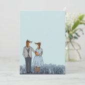 ようこそベビーシャワー/男の赤ちゃんアナウンス 招待状 (スタンド正面)