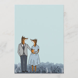 ようこそベビーシャワー/男の赤ちゃんアナウンス 招待状