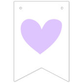 ようこそベビーパープルエレファントシャワースプリンクル バンティングフラッグ (第1の旗)