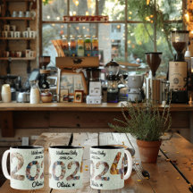 ようこそベビーフォトコラージュマグカップ – 名前をカスタムする