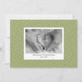 ようこそベビーフォトコラージュ誕生のお知らせ 案内状 (裏面)