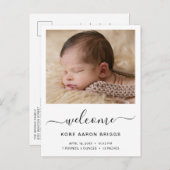 ようこそベビーフォトミニマル誕生 案内ポストカード (正面/裏面)