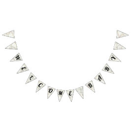 ようこそベビーヴィンテージマップ旅行ベビーシャワーバナー バンティングフラッグ