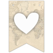 ようこそベビーヴィンテージ旅行地図シャワースプリンクル バンティングフラッグ (第2の旗)