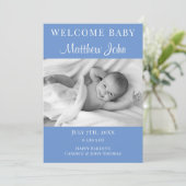 ようこそベビー写真のお知らせ 案内状 (スタンド正面)