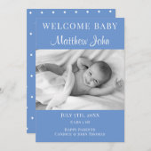 ようこそベビー写真のお知らせ 案内状 (正面/裏面)