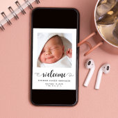 ようこそベビー写真誕生 案内状