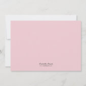 ようこそベビー甘い額縁誕生のお知らせ 案内状 (裏面)