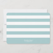 ようこそベビー甘い額縁誕生のお知らせ 案内状 (裏面)