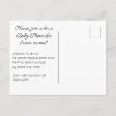 ようこそベビー インビテーションポストカード (裏面)