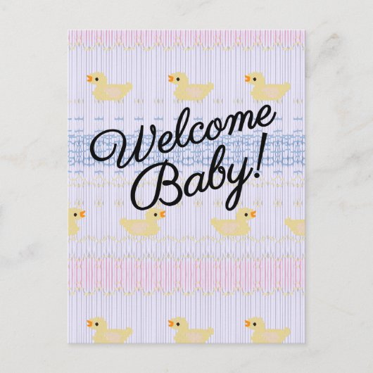 ようこそベビー インビテーションポストカード (正面)