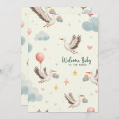 ようこそベビー 招待状 (正面/裏面)