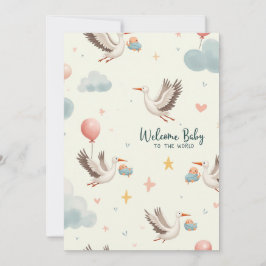 ようこそベビー 招待状