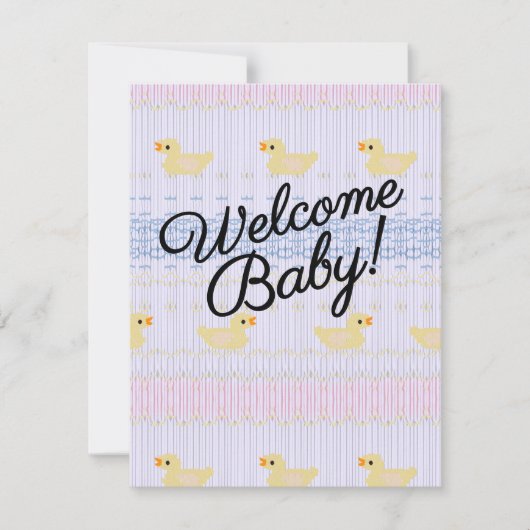 ようこそベビー 招待状 (正面)