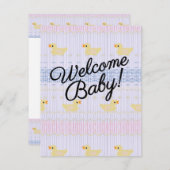 ようこそベビー 招待状 (正面/裏面)