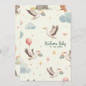 ようこそベビー 招待状 (正面/裏面)