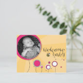 ようこそベビー 案内ポストカード (スタンド正面)