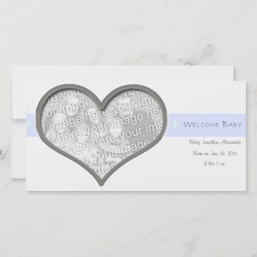 ようこそベビー 案内状 (正面)