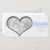 ようこそベビー 案内状 (正面/裏面)