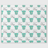 ようこそベビー |男の赤ちゃんおもちゃ列車 ラッピングペーパー (フラット)