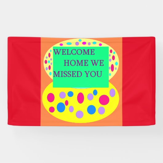 ようこそホームのバナーメッセー恋しく思ジ 横断幕 (横)