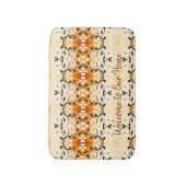 ようこそホームフローラマット バスマット (正面縦)