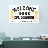 ようこそホーム黄色のリボン展開 横断幕 (トレードショー)