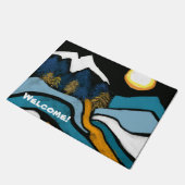 ようこそマットの敷物ドアマット山 ドアマット (アングル)