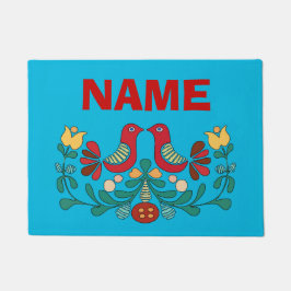 ようこそマット、ようこそ鳥。名前の書式の追加 ドアマット