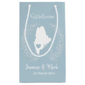 ようこそメイン結婚式の引き出物カスタム     スモールペーパーバッグ (裏面)