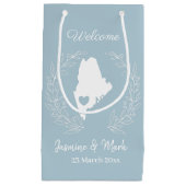 ようこそメイン結婚式の引き出物カスタム     スモールペーパーバッグ (正面)