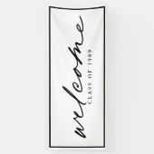 ようこそモダンスクリプトのカスタムデザイン 横断幕 (縦)