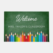 ようこそモダンスクリプト先生教室 ドアマット (正面)