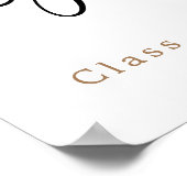 ようこそモダンスクリプト名の年間卒業パーティー ポスター (角)