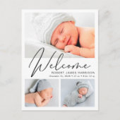 ようこそモダンスクリプト4フォト誕生 案内ポストカード (正面)