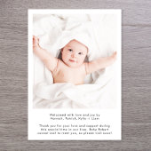 ようこそモダンスクリプト4フォト誕生 案内状