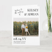 ようこそモダンタイポグラフィフォト結婚ズ プログラム (正面)