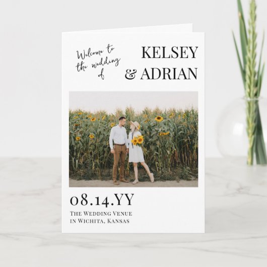 ようこそモダンタイポグラフィフォト結婚ズ プログラム (正面)