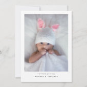 ようこそモダンフォトコラージュ誕生 案内状 (裏面)