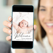 ようこそモダンフォトコラージュ誕生 案内状