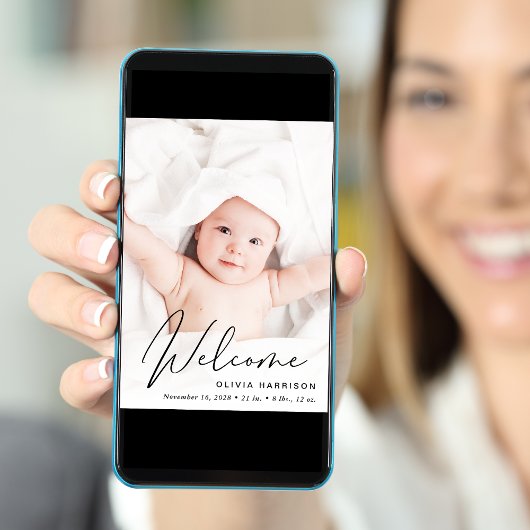 ようこそモダンフォトコラージュ誕生 案内状