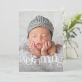 ようこそモダンベビー誕生のお知らせカード シーズンカード (スタンド正面)