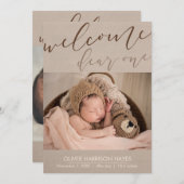 ようこそモダン写真の誕生のお知らせ 案内状 (正面/裏面)