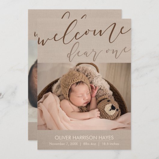 ようこそモダン写真の誕生のお知らせ 案内状 (正面/裏面)