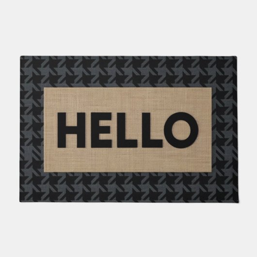 ようこそモダン形式 ドアマット (正面)